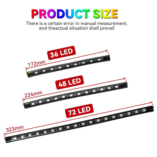 Kit LED RGB Ambient pentru Interior Auto - Iluminare Footwell cu Control APP