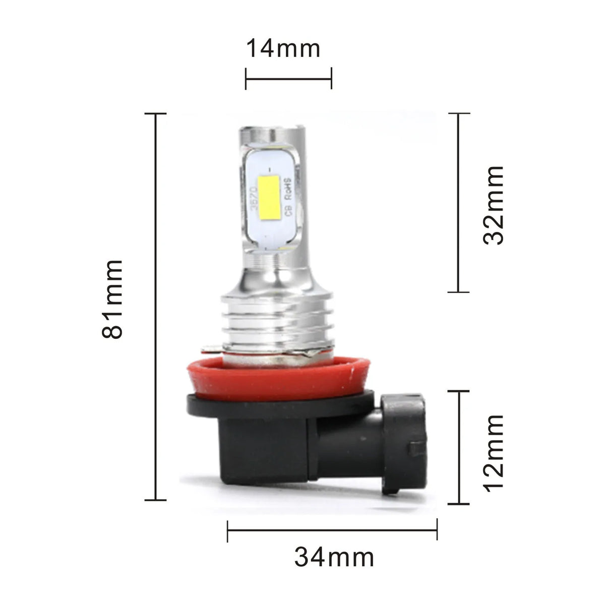 Becuri LED Auto H7 12V-24V - Iluminare Puternică 6000K