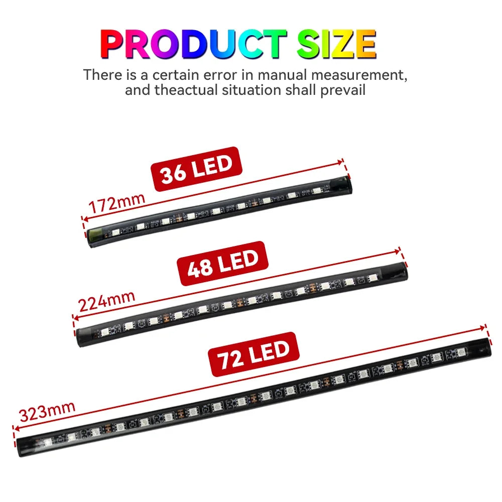 Kit LED RGB Ambient pentru Interior Auto - Iluminare Footwell cu Control APP