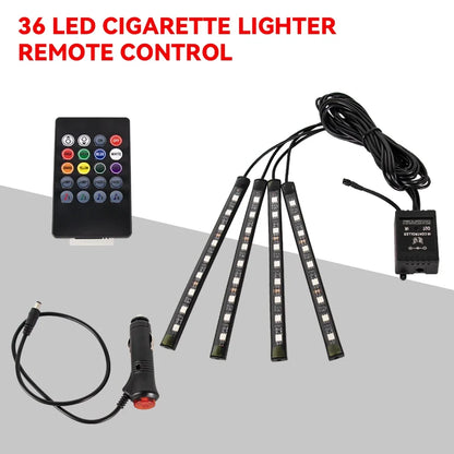 Kit LED RGB Ambient pentru Interior Auto - Iluminare Footwell cu Control APP