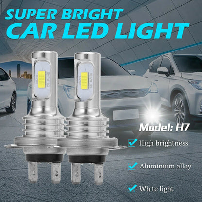 Becuri LED Auto H7 12V-24V - Iluminare Puternică 6000K
