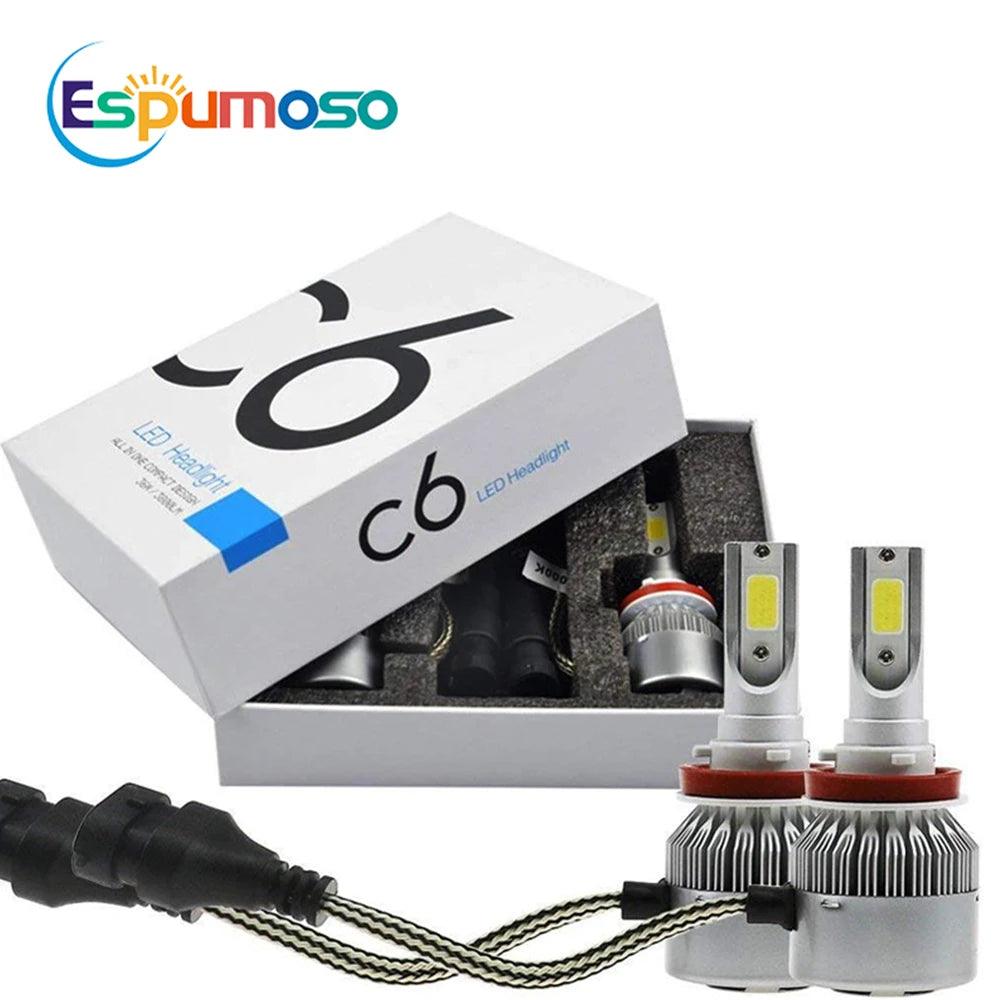 Becuri LED Auto 12V 6000K - Iluminare Puternică