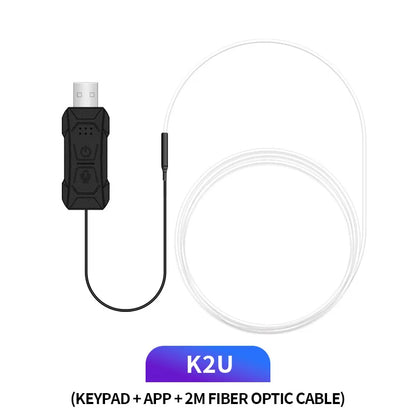 Bandă LED RGB Ambient pentru Interior Auto - Iluminare cu Fibră Optică